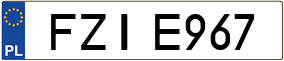 Trailer License Plate